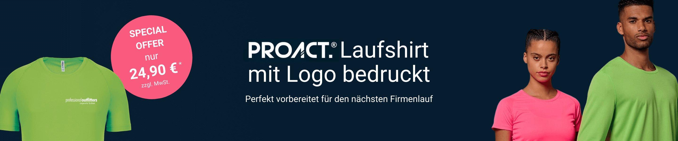 Special Offer: Laufshirt mit Logo bedruckt