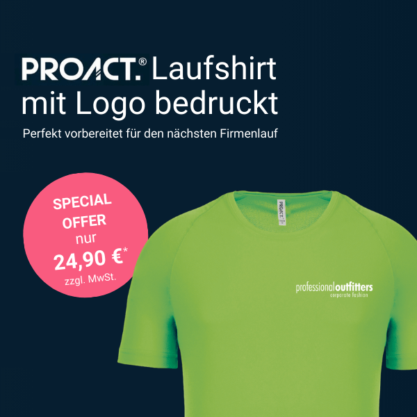 Special Offer: Laufshirt mit Logo bedruckt
